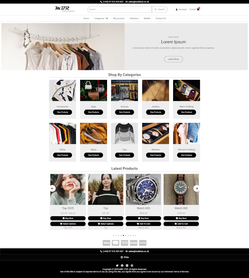 WordPress eCommerce theme MBR-CT10