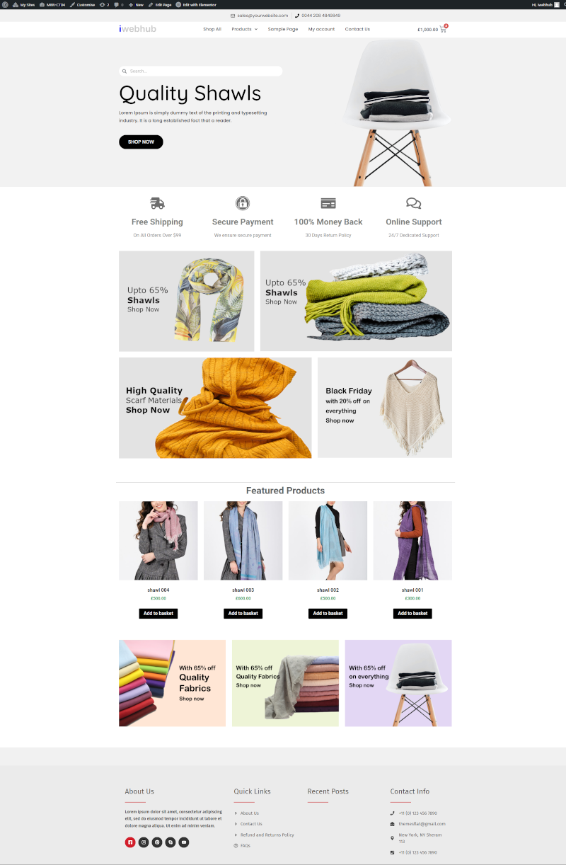 WordPress eCommerce theme MBR-CT04